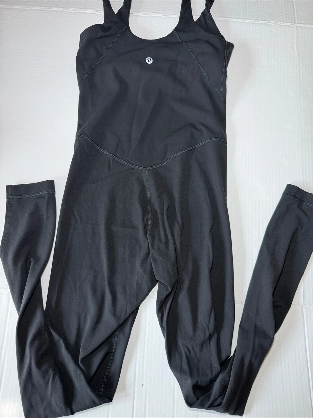 lululemon athletica Black Scoop-Neck Jumpsuit Romper Size 4
